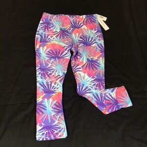 NWT Capri Leggings SweetLegs Tropical Burst, Crops, Petite, Stretchy